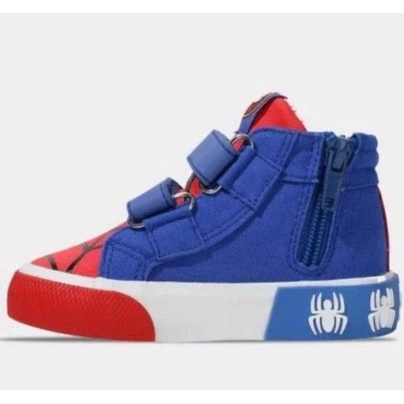 Marvel Ground Up Spiderman Kid's high top tennis shoes New - Picture 2 of 6